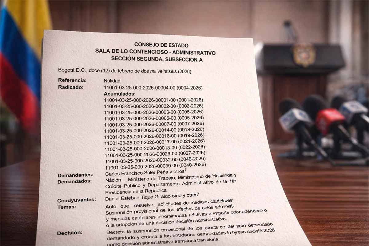 Suspesión provicional del decreto del salario mínimo